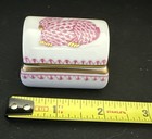 Herend Porcelain Tooth Fairy Baby Bunny Raspberry Fishnet Box