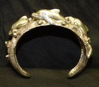 Sterling Silver Cuff Bracelet 3d Dolphins Taxco Mexico 925 Ta-90 Vintage Figural