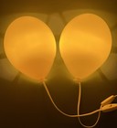Lot Of 2 Ikea Dromminge Balloon Child Wall Lamps Lights Yellow 