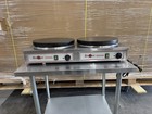  Krampouz Double Crepe Maker W  Cast Iron Plates   Used And Tested  