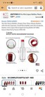 Cross Homes Woozy Glass Bottle Set 3oz 30pcs Clear Red Leak Proof Shrink Capsule