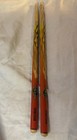 Vtg Hard Rock Park Drum Sticks Pair Hardwood Flame Logo Collectible Myrtle Beach