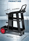 3-tier Welding Cart Rolling Utility Cart Welder Cart For Tig Mig Plasma Cutter