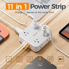 Surge Protector Power Strip With 8 Ac Outlet 3 Usb Port 900j Protection For Home