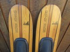 Vintage Set Of Wooden 42  Long Waterskis Water Skis Sea Glider George Athans
