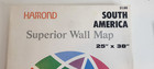 Vintage Hammond Superior Wall Map Of South America