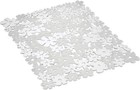 Blumz Floral Sink Protector Mat  16  X 12 5   Clear   Large  Bpa-free  Flexib   