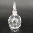 Vintage Clear Glass Perfume Decanter bottle With All Glass Stopper