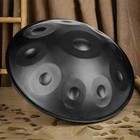 10notes Black Handpan Drums 22   D Minor Steel Hand Drum With Soft Hand Pan Bag