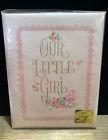 Vintage Hallmark Our Little Girl Pink Baby Book Keepsake Record Fill In Journal