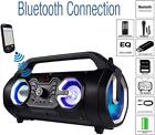 Boytone Bt-16s Portable Bluetooth Speaker Boombox   Indoor outdoor 2 1 Hi-fi 