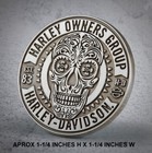 Harley Davidson Owners Group Sugar Skull Vest Pin    New   Hog Jacket Biker Pin