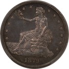 1879 Trade Dollar  Pcgs Pr-63  An Originally Toned Choice Proof-attractive 