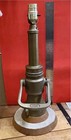 Vintage Wooster Brass Fire Hose Nozzle Lamp   Industrial Steampunk Table Lamp