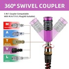 5 In 1 Universal Quick Industrial Connect Coupler  1 4  Female Npt  Air Hose    