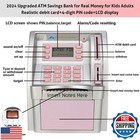 2024 Upgraded Atm Savings Bank For Real Money For Adults Kids With Card Mini 