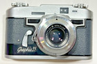Graflex Graphic 35 Vintage Chrome Camera W 50mm F2 8 Lens W exposure Meter