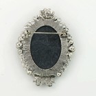 Vintage Cameo Black Dimond Rhinestone Stone