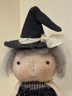 9  Handmade Primitive Fall halloween Witch With Hat