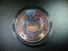 Toned Unc 1861 Half Dollar Confederate States Of America Civil War Restrike