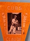      1916 Bf2 Ferguson Bakery Photo Pennant  Claude Hendrix Cubs High Grade    