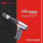 Ingersoll Rand 119maxk Vibration Reduced Long-barrel Air Hammer 5-piece Chisel