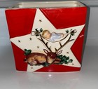 Vtg 1958 Relpo Samson Import Reindeerfawn Sleeping Babystar Wall Pocket Planter