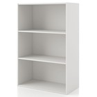 Modern Stackable Cube Storage Shelves 3-tier Bookcase Organizer W  Open Design