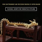 Liyaoli 3d Golden Dragon Articulated Dragon 2024 Chinese Dragon Statue Brass    