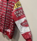 Swisher Sweets Strata Mfg Red Ad Print Zip Bomber Jacket Rare Size Xl