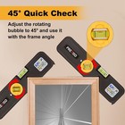 Prexiso 4-in-1 Laser Level Torpedo Level 65ft Alignment Point 10ft Leveling Line