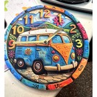 Mouse Pad 70 s Bus Hippe Boho Retro Computer Desk Non-slip