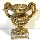 Antique Late 18th Or 19th Century French Italian Gilt Wood Alter Urn
