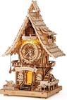 Rokr Cuckoo Clock Mechanical 3d Wooden Puzzle Wood Handmade Crafts Model Kits