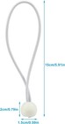 50 Pcs Ball Bungee Cords 6 Inch  Tarp Ball Bungee Ties Heavy Duty Canopy Tie Dow