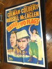 Under Two Flags Claudette Colbert 1943 Reissue  Original Folded One Sheet Poster