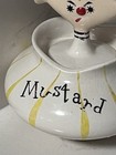 Vintage 1958 Holt Howard Pixieware Mustard Condiment Jar W  Lid   Spoon