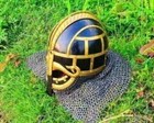 Medieval Vendel Helmet Steel Viking Armour Wearable Helmet With Chainmail Larp
