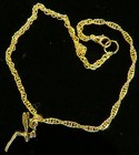 Tinkerbell Anklet Disney s Tinker Bell Fairy 24 Karat Gold Plate Ankle Bracelet