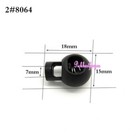100pcs 18 15mm Round Ball Cordlock Cord Lock Toggles Stopper Stops  mu57 Ql