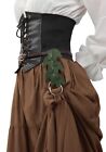 Renaissance Skirt Hikes Faux Leather Leaf Medieval Ren Faire Cosplay Dress Wa   