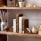 6 Pcs Rustic Farmhouse Table Decor For Home  Family Wooden Block Sign Our Life