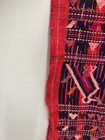 Vintage Aztec Tribal Hand Woven Wool Table Runner Rug Coral Pink Tassle