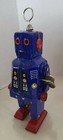 Schylling Ms 403 Blue Space Robot Wind Up Toy W Box