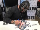 Rey Mysterio Jr Signed 8x10 Promo Photo Wwe Wrestling Autograph Lucha Wwf