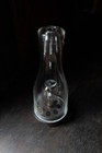 Large  coolie  Opium Lamp     Handblown Glass  Brass Base