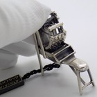 Vintage Italian Handmade Genuine Sterling Silver 925 Bread Roll Machine Figurine