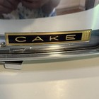 Vintage Lincoln Beautyware Cake Carrier Chrome Square 12   x12    Retro 1960 s Mcm