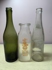 Lot Of 3 Cuban Bottles Beer milk   Soda Perfect For Your Collection Cool Set 