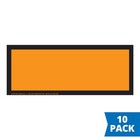 J  J  Keller Blank Orange Panel  10-pk   6 25  X 15 75  Removable Adhesive Vinyl